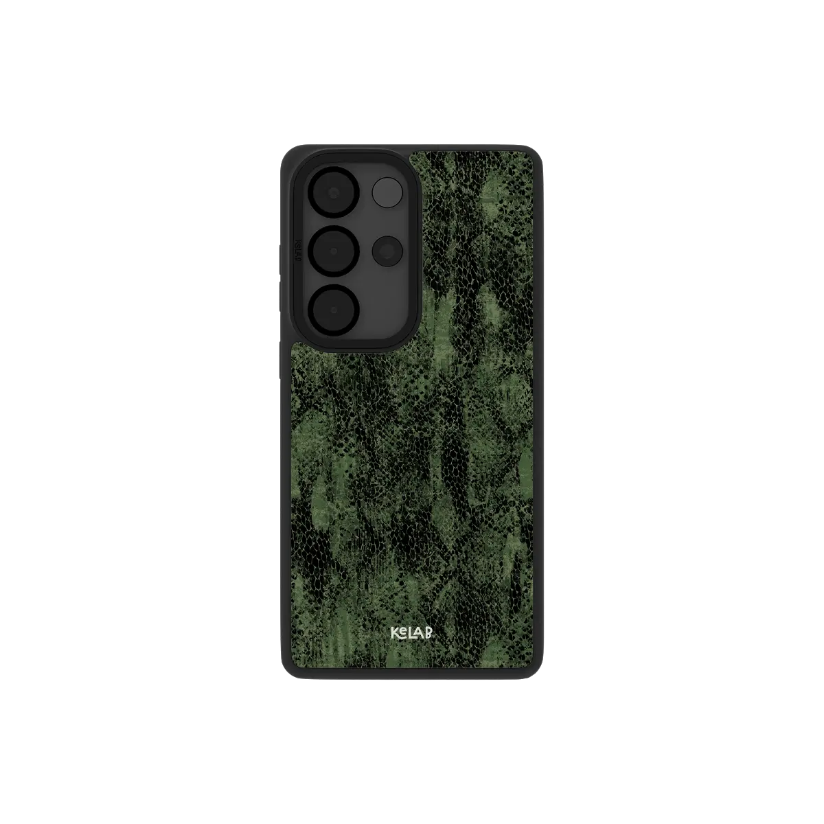 Samsung Galaxy phone case in a modern green snake pattern with a sleek design for protection