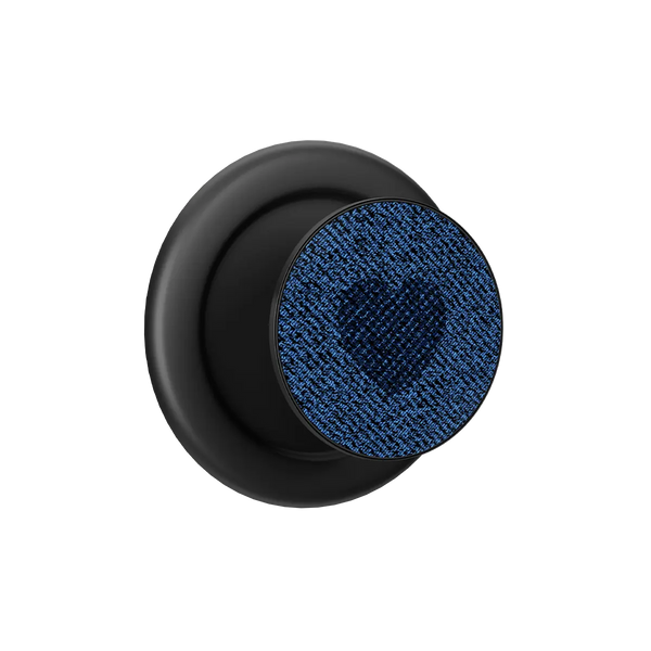 Denim Heart Y2K MagSafe Phone Grip – front view