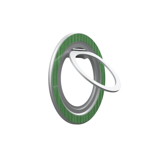 Emerald Drip | Green Stripe Pattern MagSafe Ring Stand