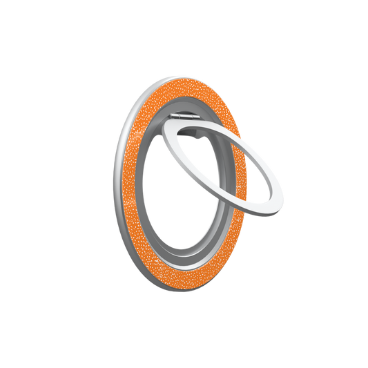 Tangerina | Electric Orange Textured MagSafe Ring Stand