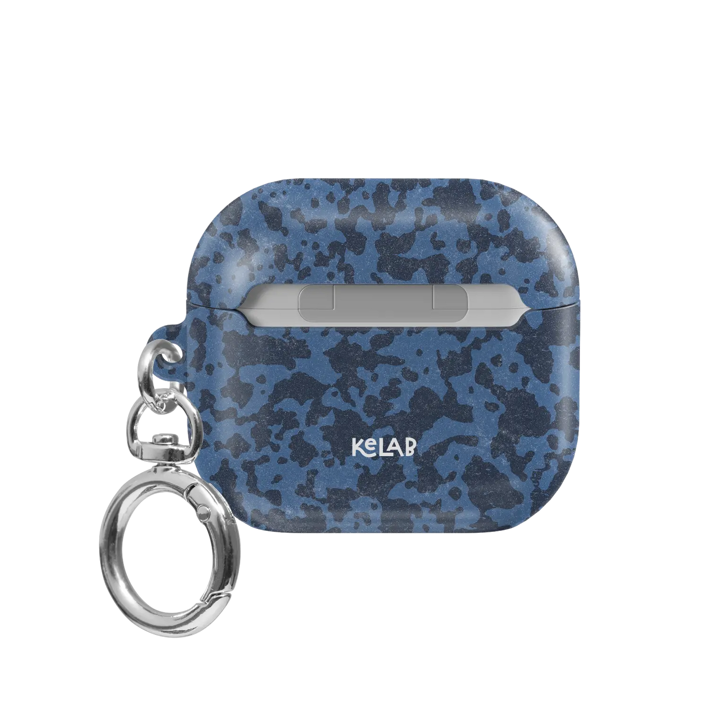 Blue Marble AirPods Case, back view