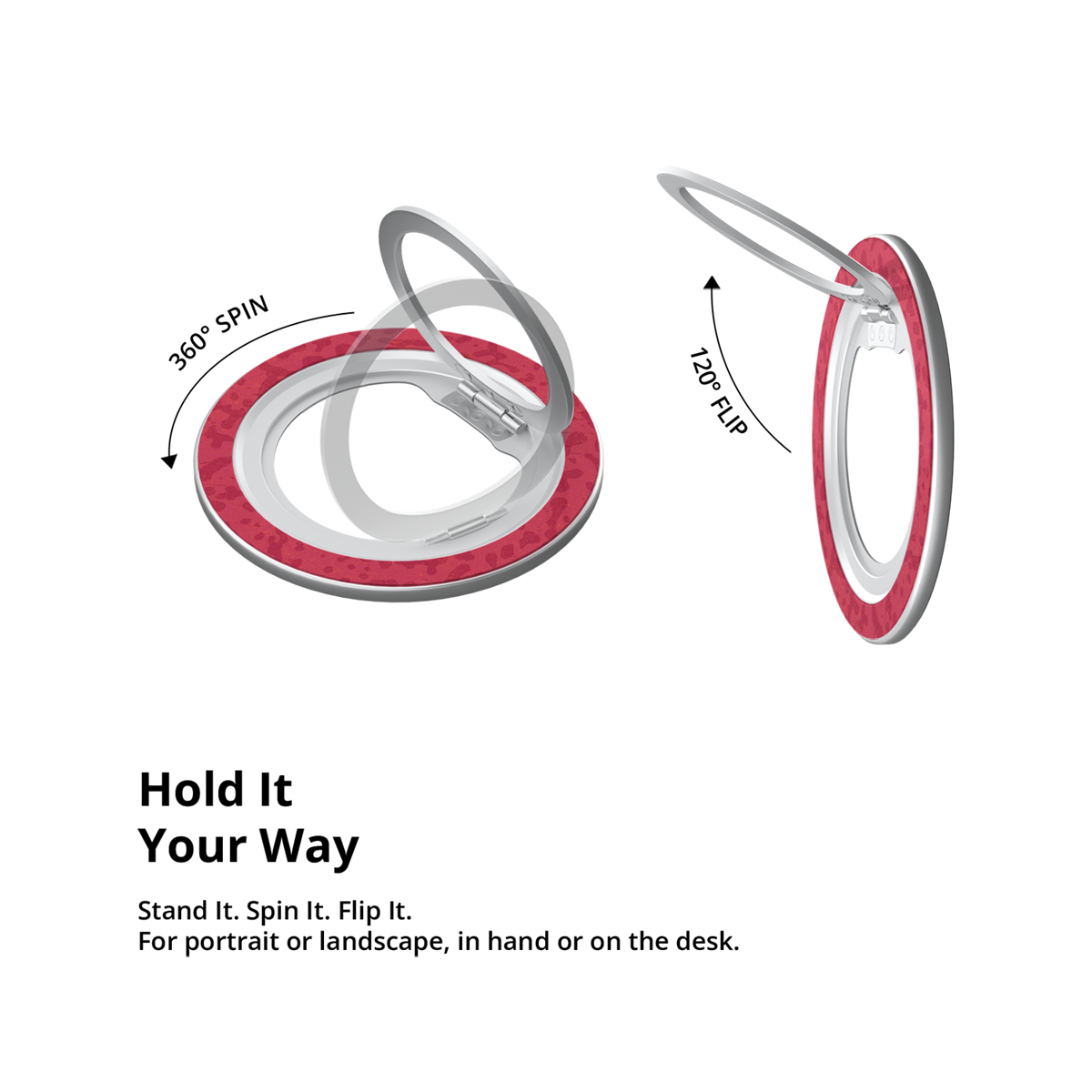 Velvet Vandal | Red Street Camo MagSafe Ring Stand