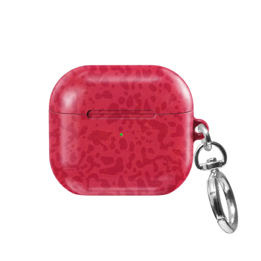 Red Street Camo AirPods Case, front view