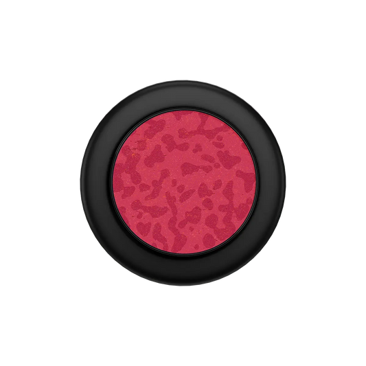 Black MagSafe phone grip with red textured center and built-in strong magnets, pop grip design.