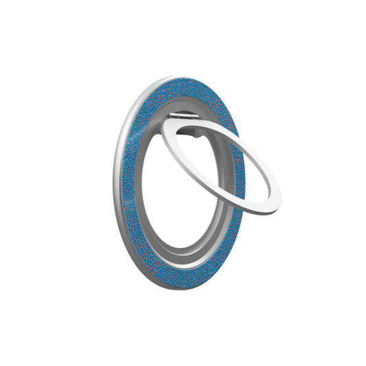 Digital Grain | Blue Terrazzo Speckled MagSafe Ring Stand