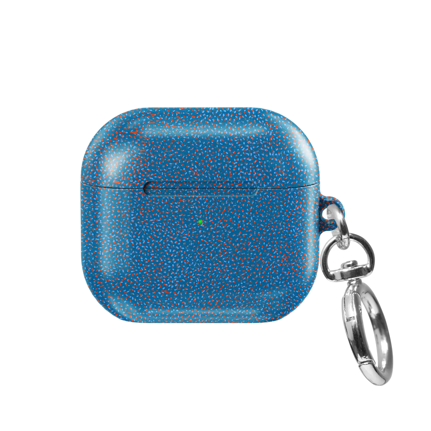 Blue Terrazzo AirPods Case, front view