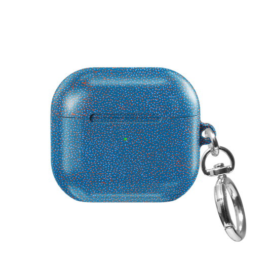 Blue Terrazzo AirPods Case, front view