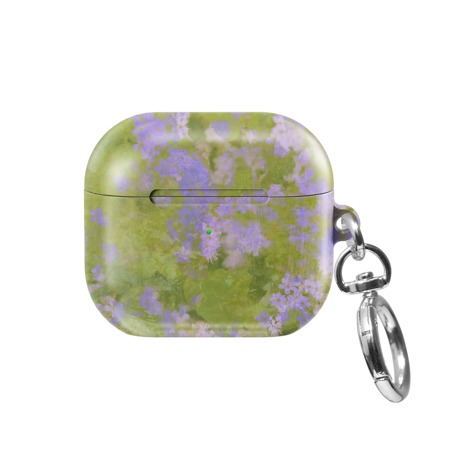 Purple Wildflower AirPods Case, front view