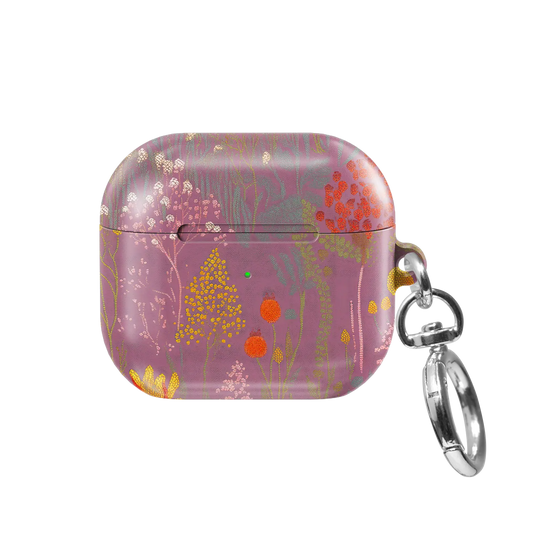 Dusty Pink Floral AirPods Case, front view