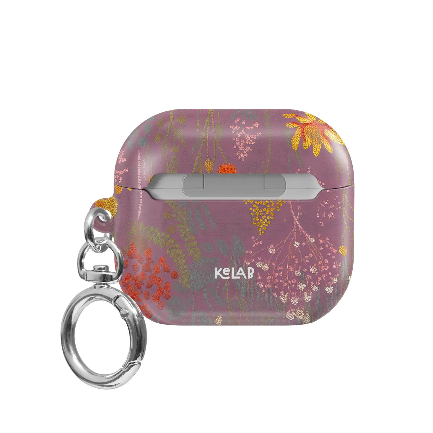 Dusty Pink Floral AirPods Case, back view