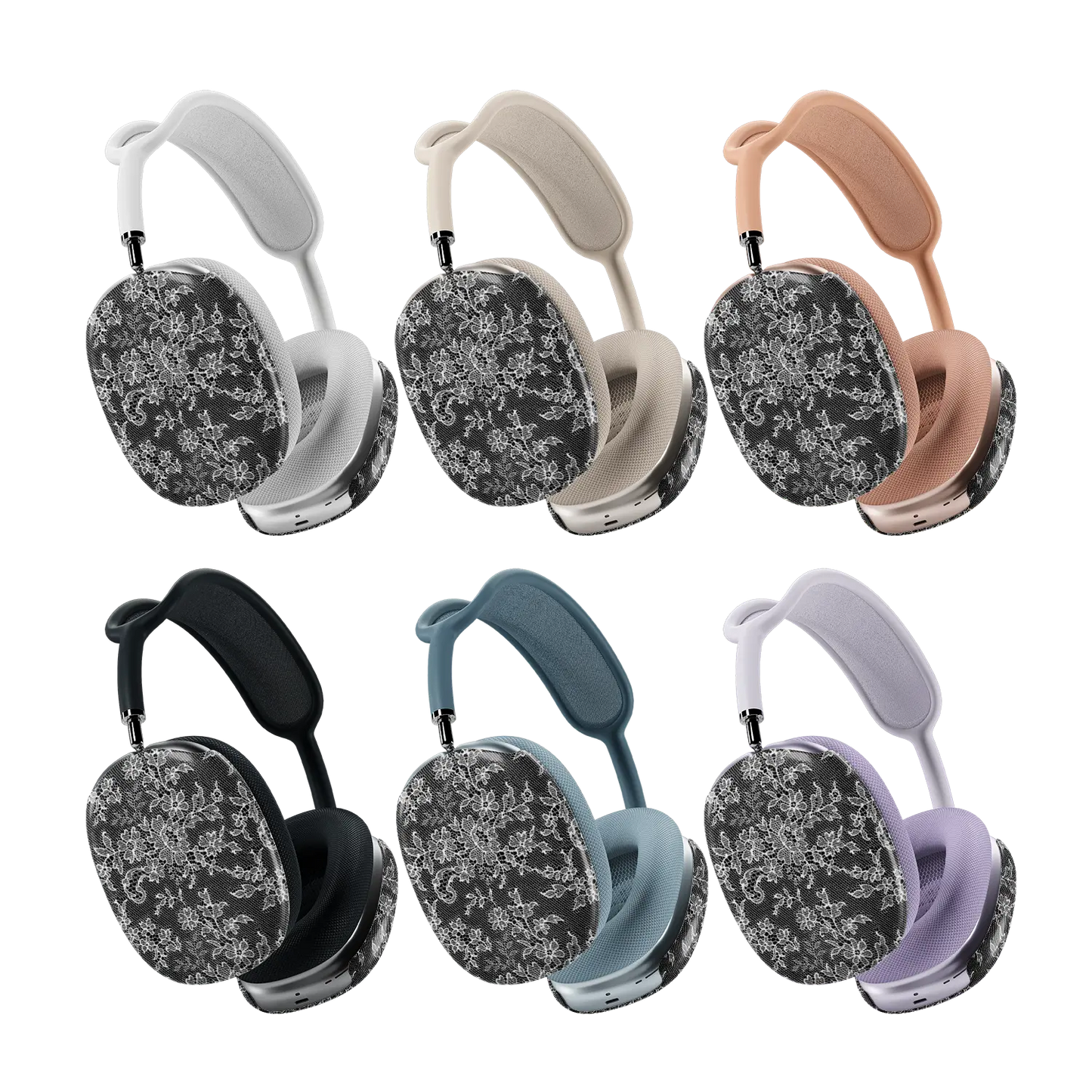 Midnight Garden | Black Lace AirPods Max Case