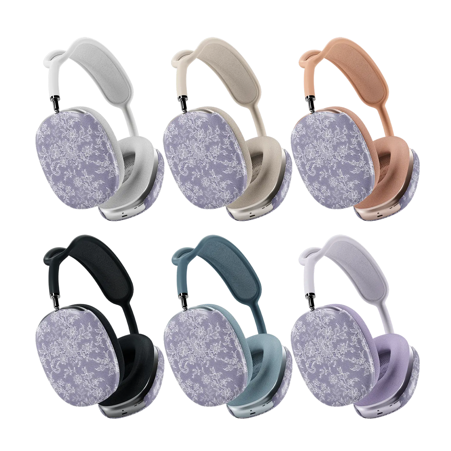 Amethyst Veil | Purple Lace AirPods Max Case