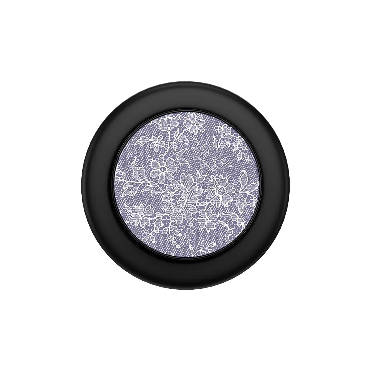 Black PopSockets grip holder with floral design, compatible with MagSafe phone grip technology