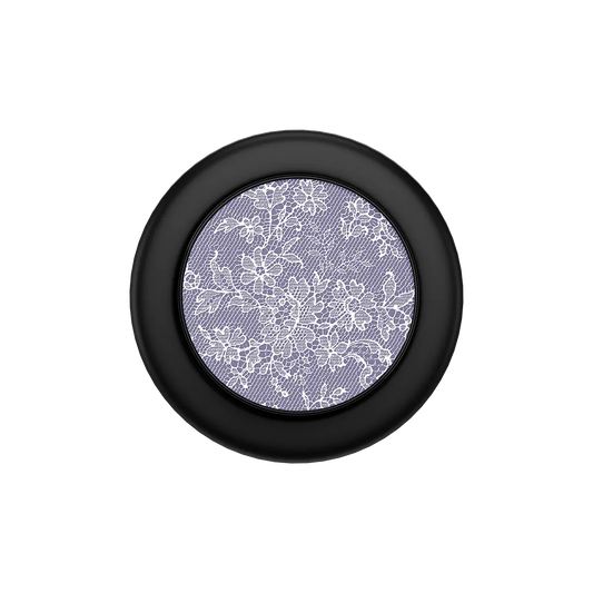 Black PopSockets grip holder with floral design, compatible with MagSafe phone grip technology