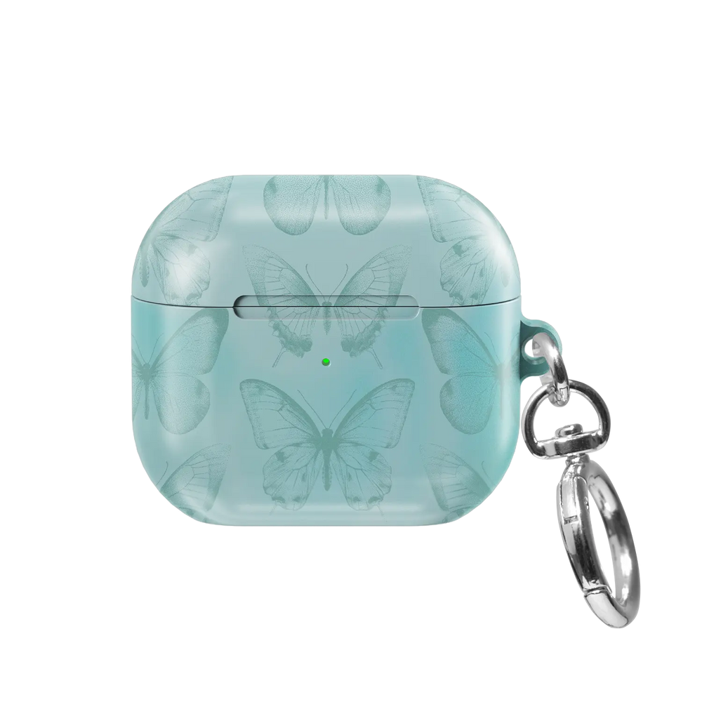 Spearmint Flutter | Teal Butterfly AirPods Case
