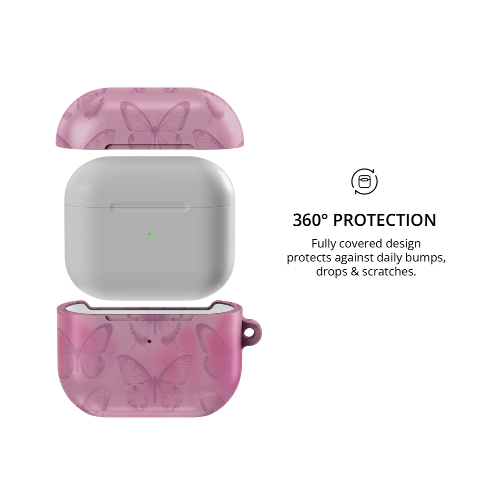 Rosé Monarch | Pink Butterfly AirPods Case