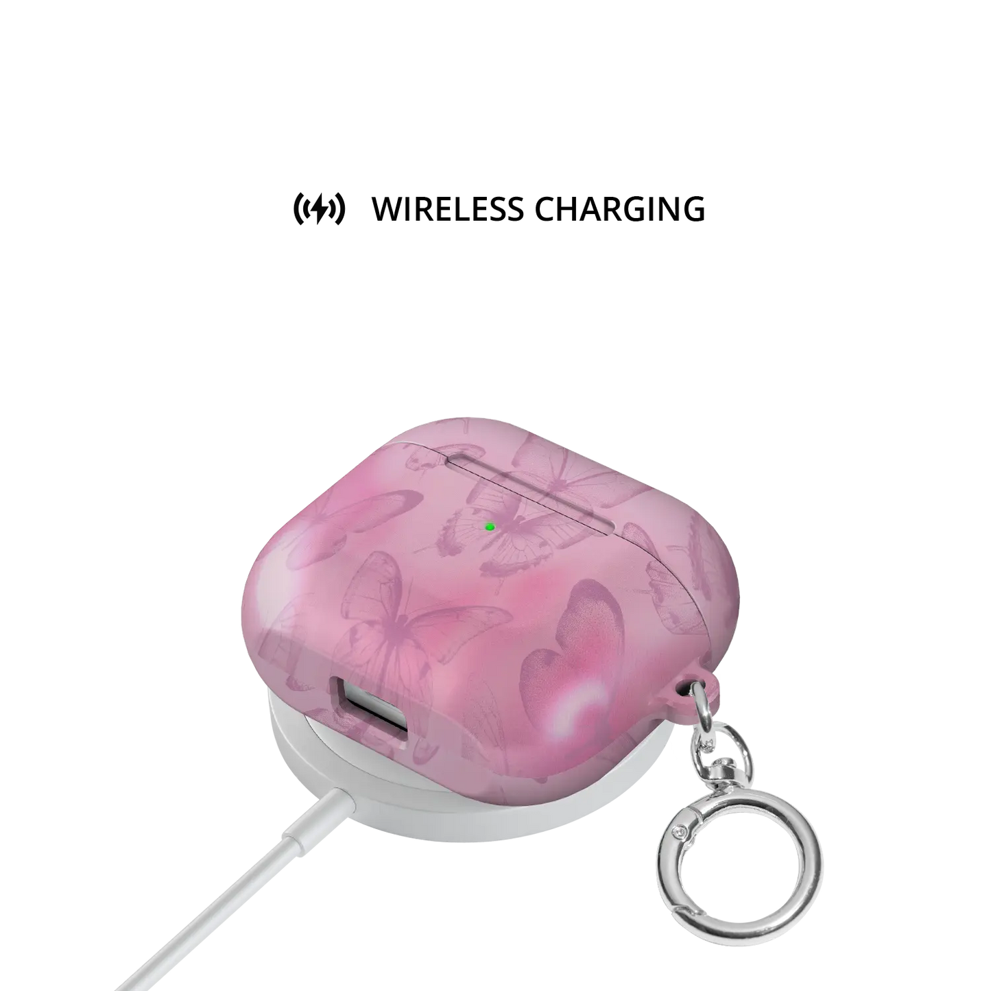Rosé Monarch | Pink Butterfly AirPods Case