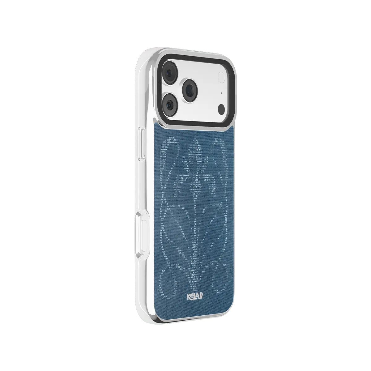 Stylish iPhone Case in denim with a unique floral design — combines durability with a modern aesthetic.