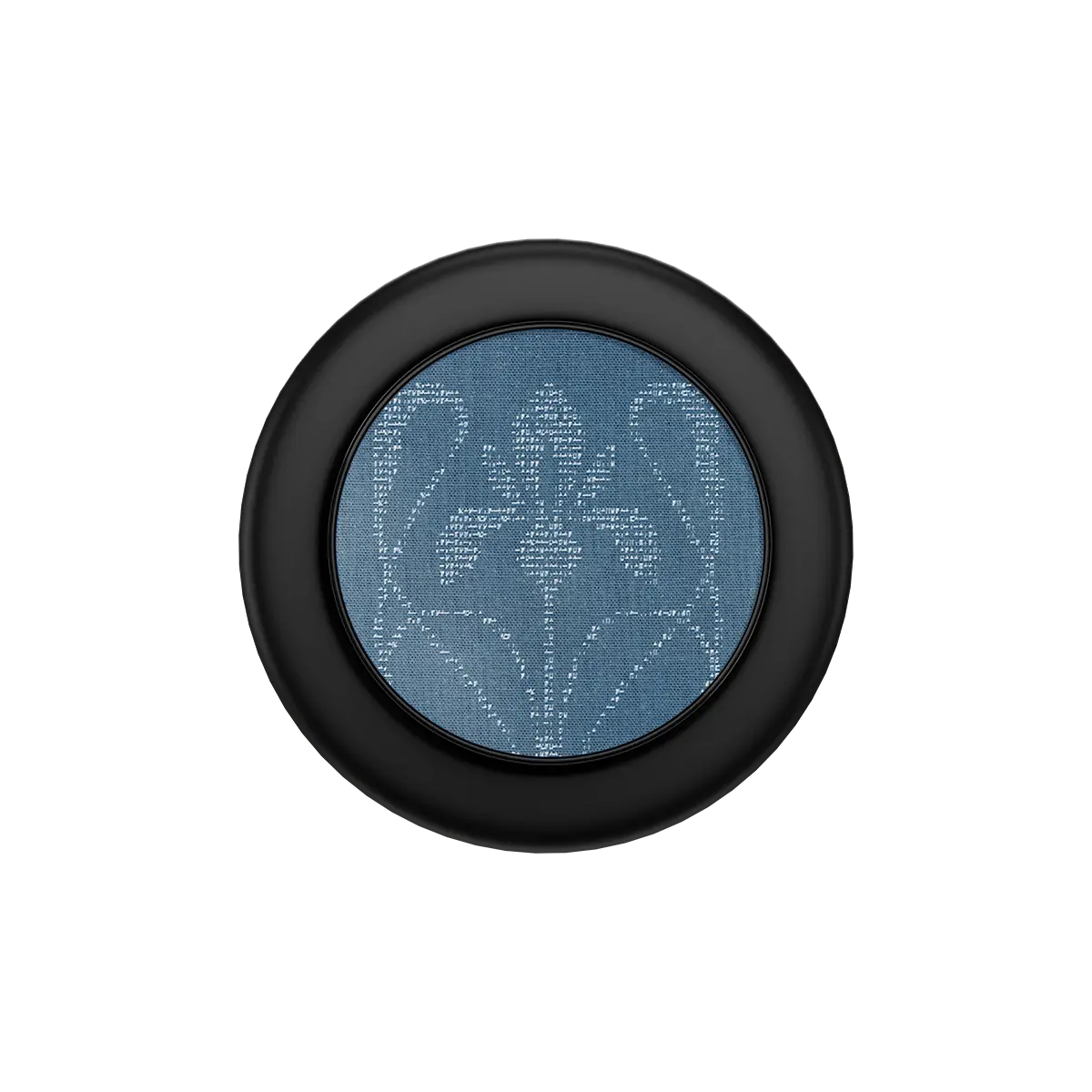 Sleek black popsocket featuring a textured floral design — a stylish magsafe grip for modern phone use.