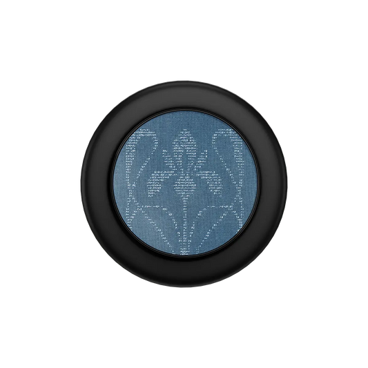 Sleek black popsocket featuring a textured floral design — a stylish magsafe grip for modern phone use.