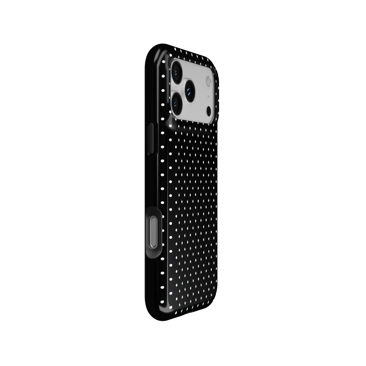 Midnight Constellation | Black Polka Dot iPhone Case