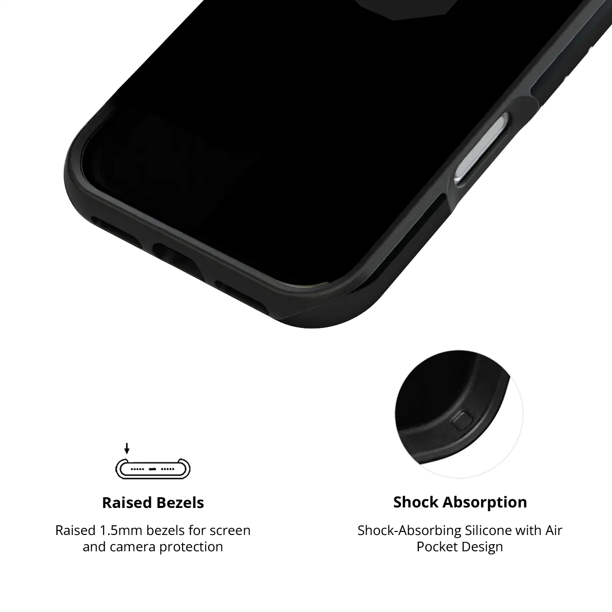 Midnight Constellation | Black Polka Dot iPhone Case