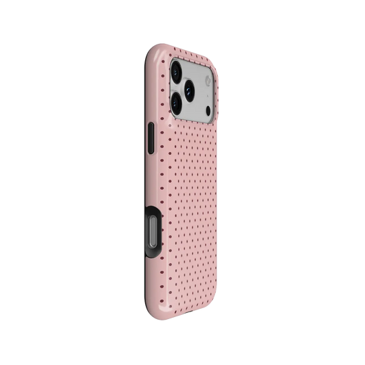 Desert Peony | Pink Polka Dot iPhone Case