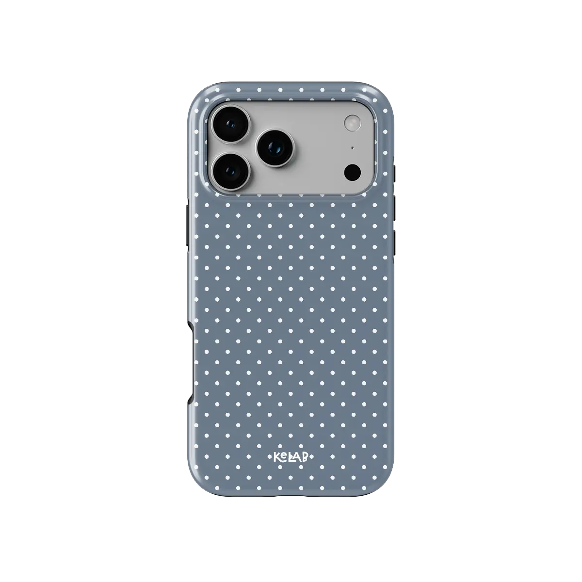 Fog Drift | Blue Polka Dot iPhone Case