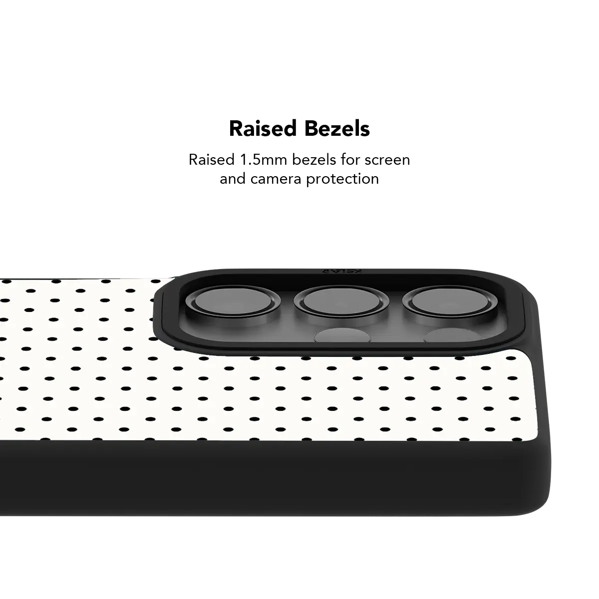 Samsung Galaxy phone case by KELAB with Polka Dot pattern and magnetic ring, Tough Magnetic Ring
