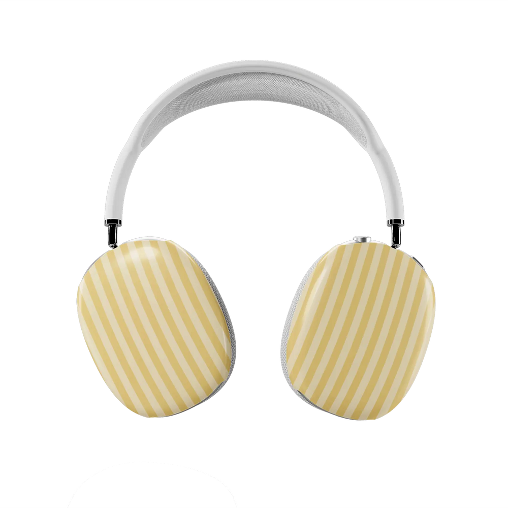 Buttercream | Yellow Vertical Stripe AirPods Max Case
