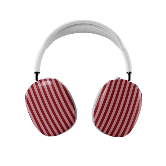Cabernet | Red Vertical Stripe AirPods Max Case