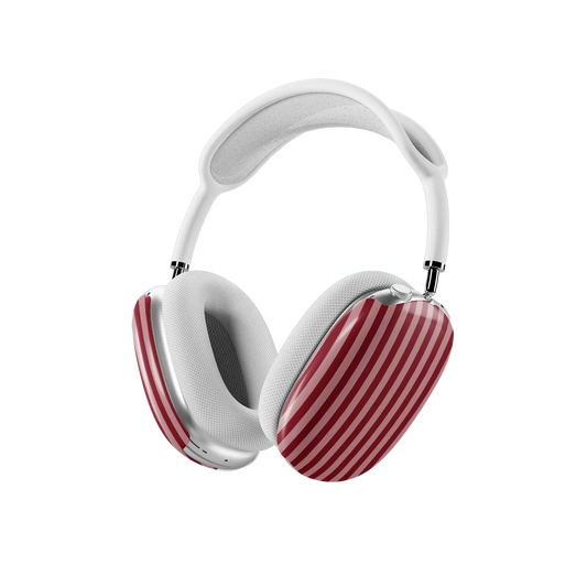 Cabernet | Red Vertical Stripe AirPods Max Case
