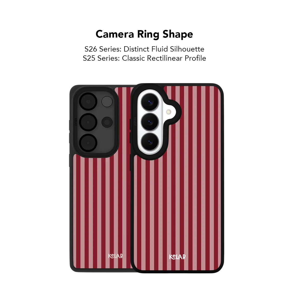 Cabernet | Pastel Red Vertical Stripe Samsung Case