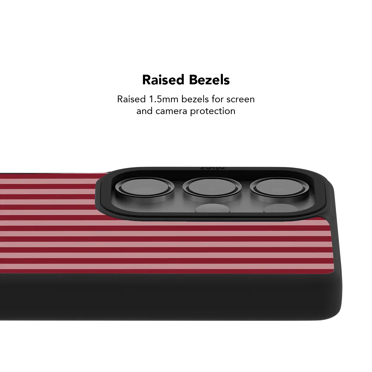 Cabernet | Pastel Red Vertical Stripe Samsung Case