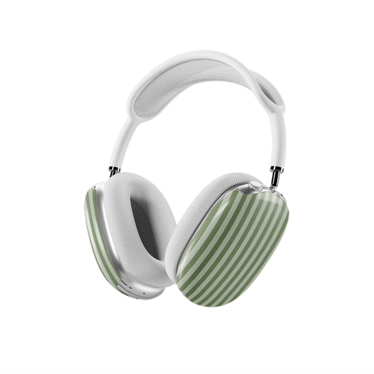Fernway | Green Vertical Stripe AirPods Max Case