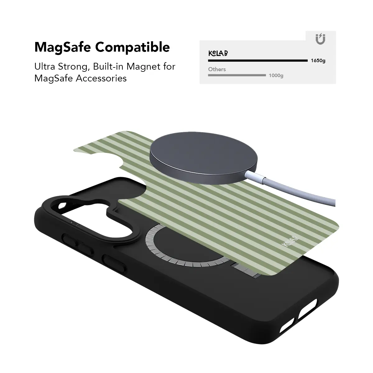 Fernway | Pastel Green Vertical Stripe Samsung Case