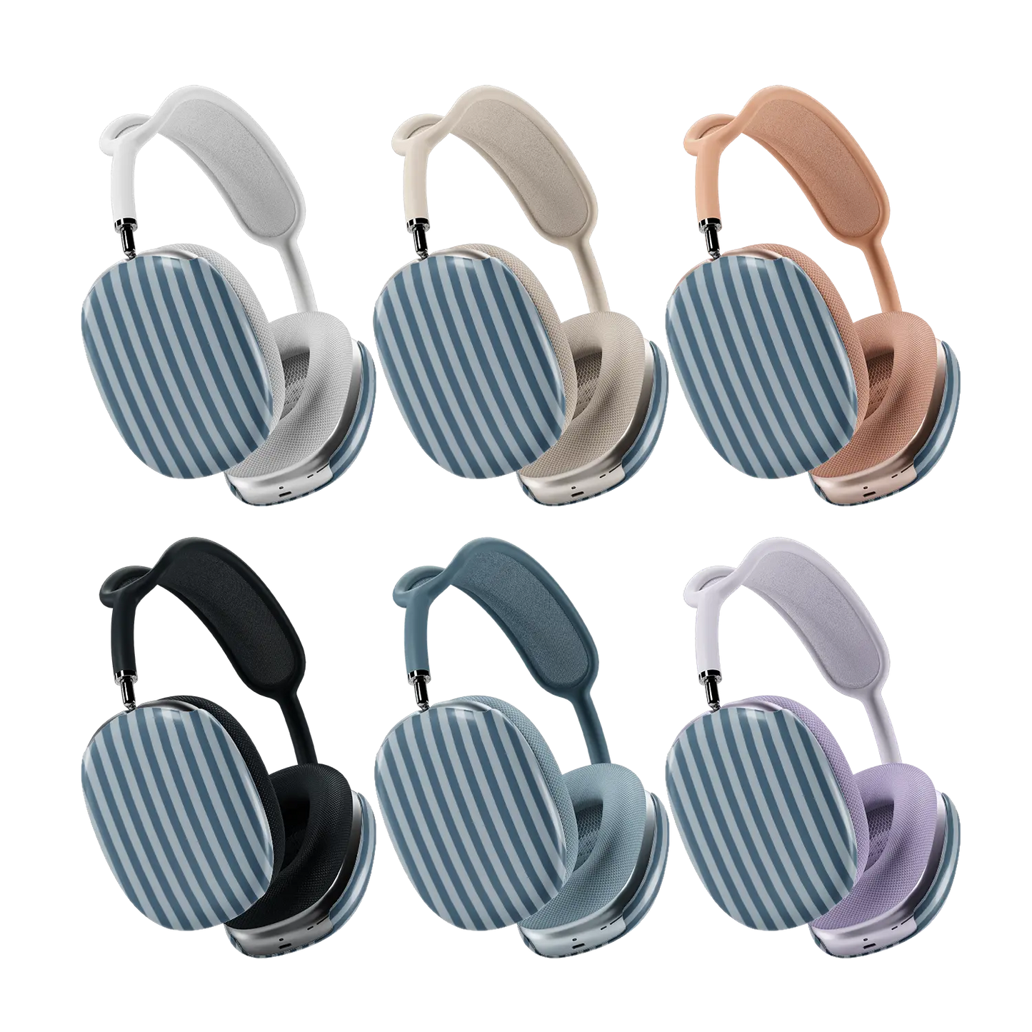 Coastline | Blue Vertical Stripe AirPods Max Case
