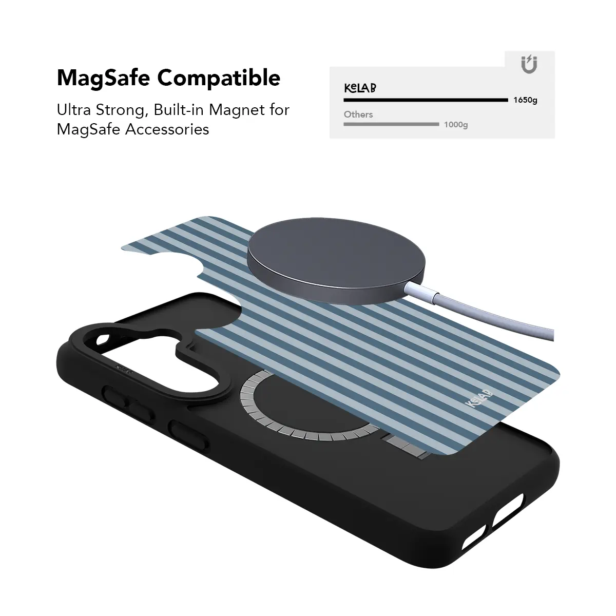 Coastline | Pastel Blue Vertical Stripe Samsung Case