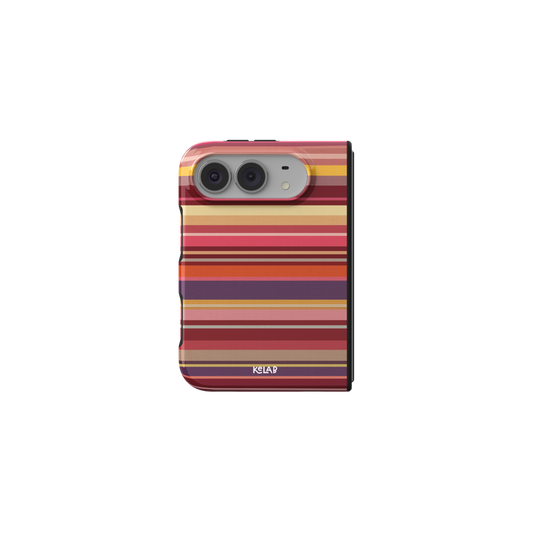 Marrakesh | Warm Red Multi-Stripe iPhone Case