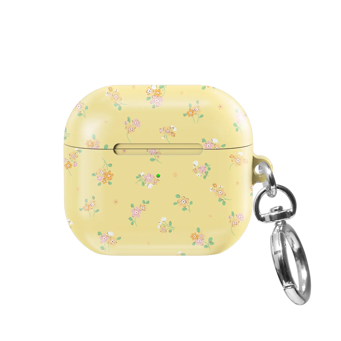 Buttercup Fields | Pastel Yellow Floral AirPods Case - front view