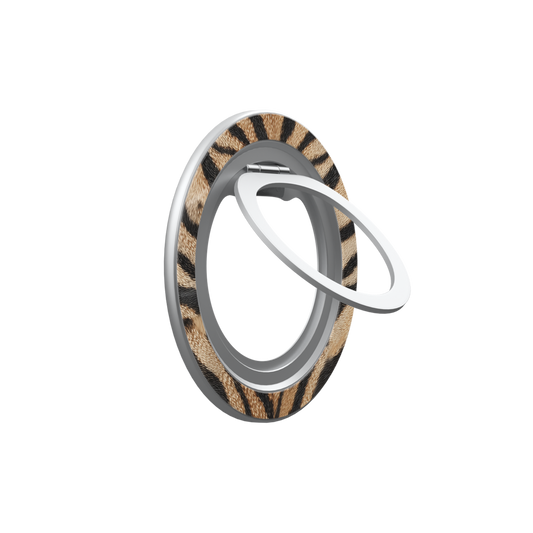 Fierce | Orange Tiger Print MagSafe Ring Stand