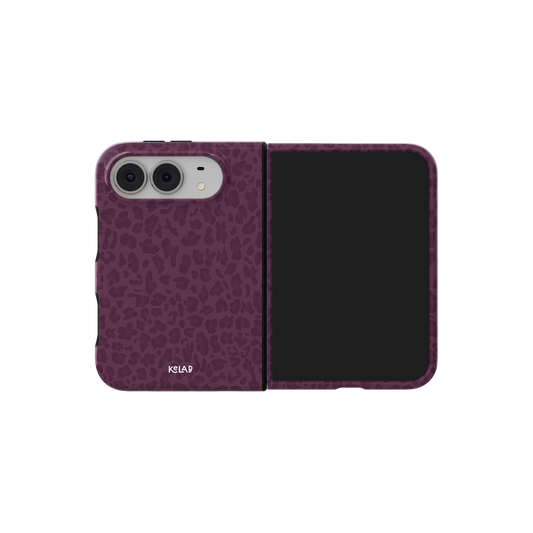 Dark Cherry | Burgundy Leopard Print iPhone Case