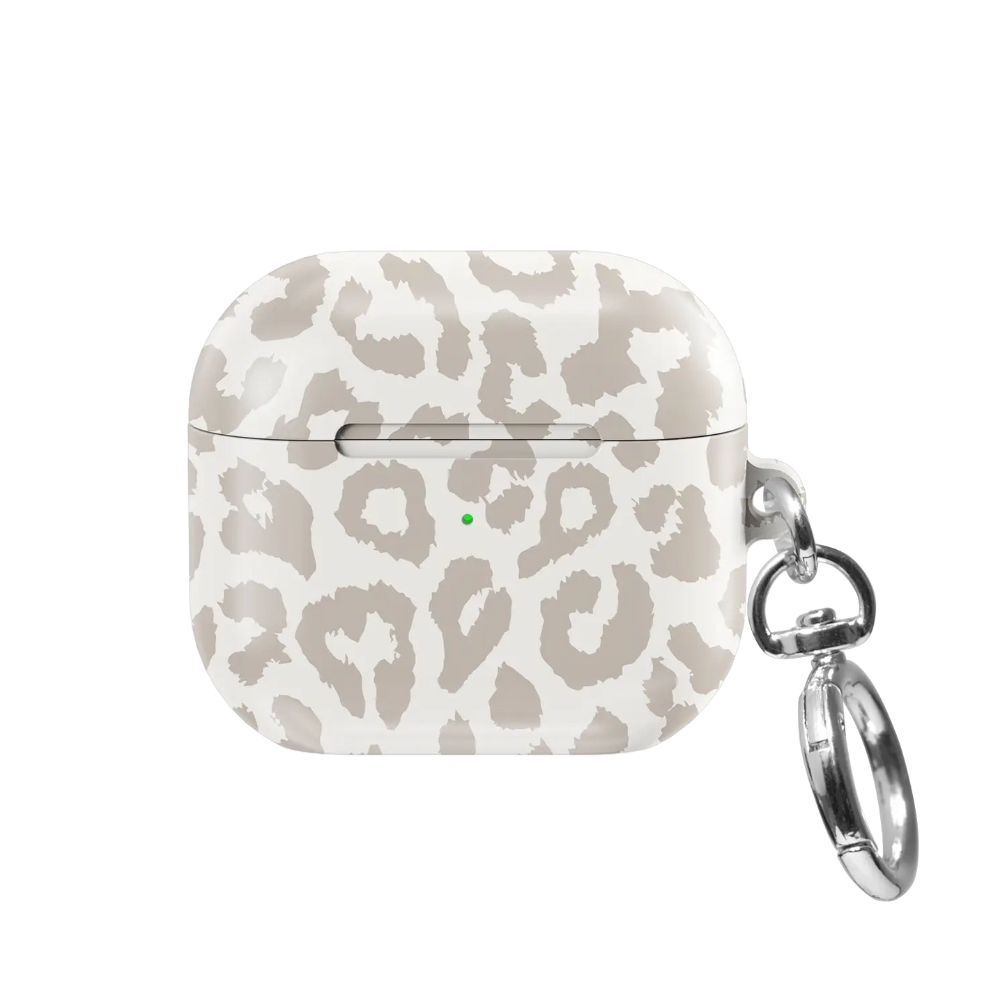 Quiet Spots | Minimalist Leopard AirPods Case - front view