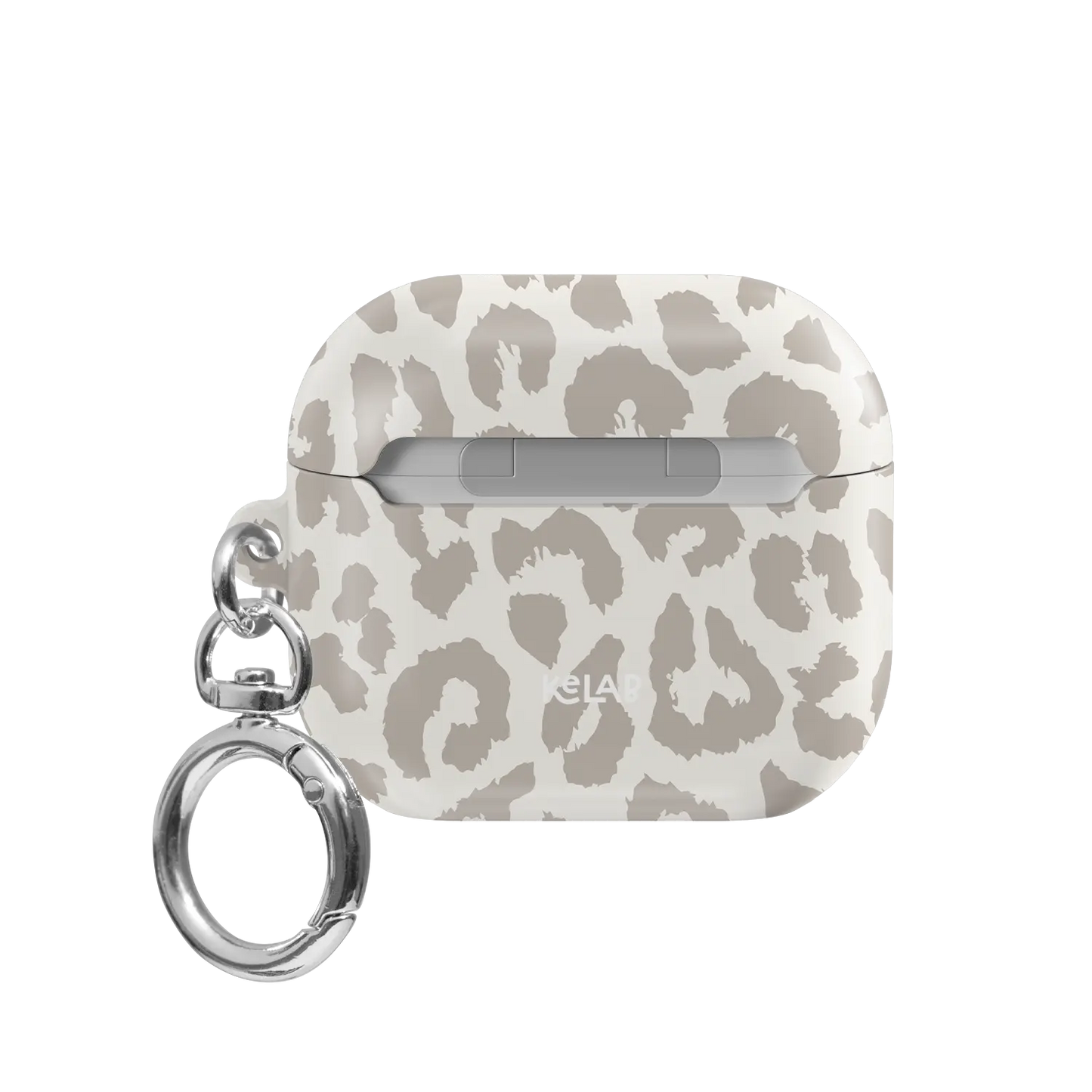 Quiet Spots | Minimalist Leopard AirPods Case - back view