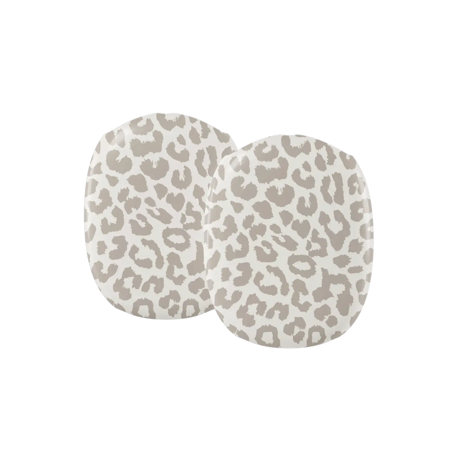 Close up detail of soft grey outline spots on a cream AirPods Max earcup cover