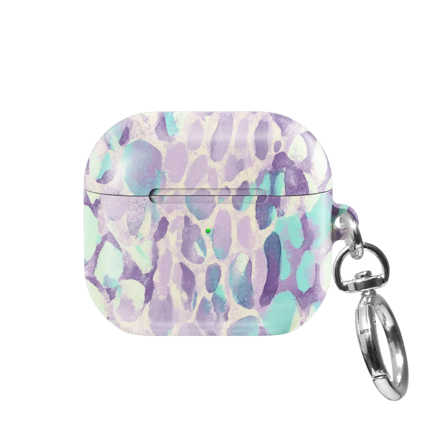 Wild Sugar | Lilac Leopard AirPods Case - front view