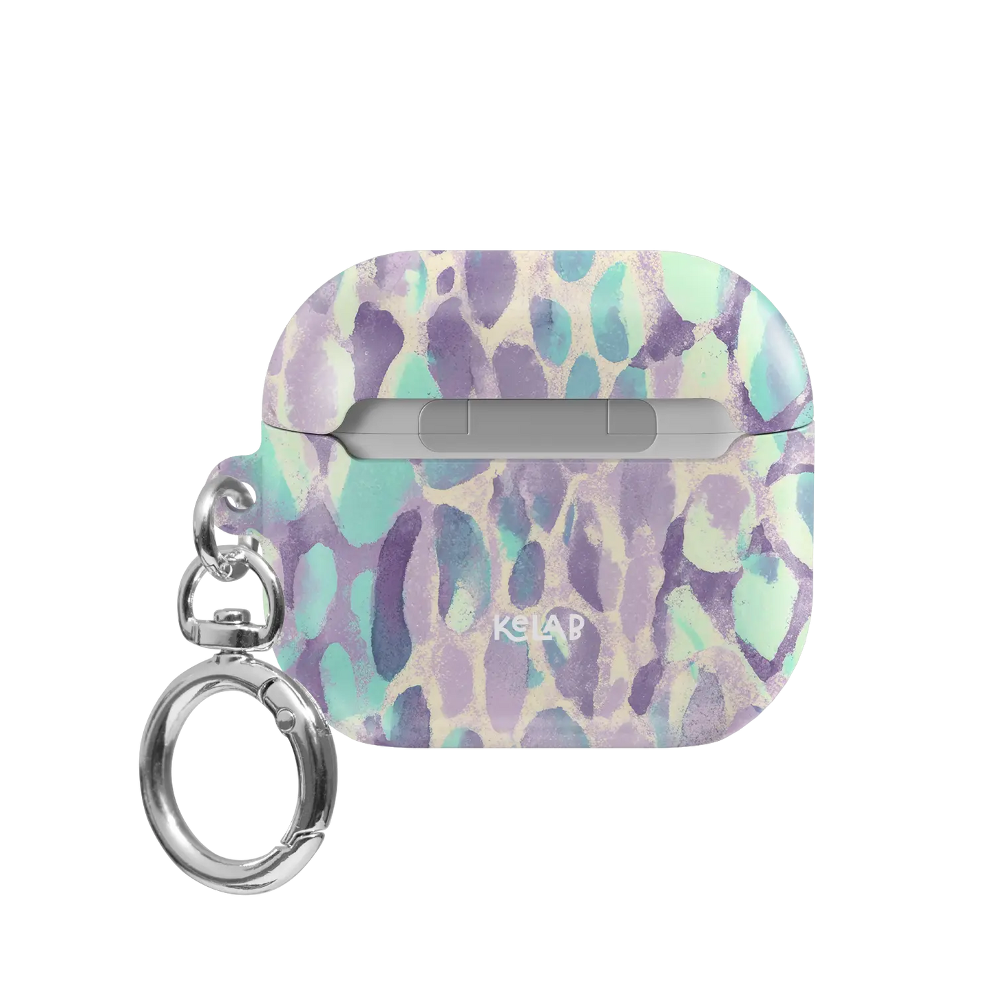 Wild Sugar | Lilac Leopard AirPods Case - back view