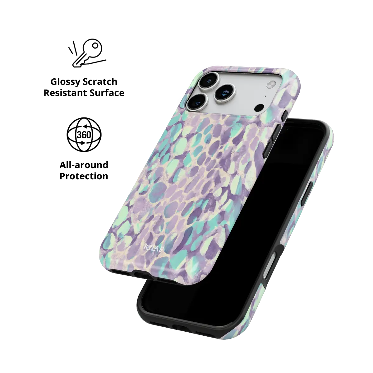Wild Sugar | Lilac Leopard Print iPhone Case