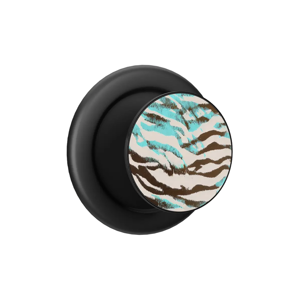Wild Current | Turquoise Tiger Print MagSafe Phone Grip