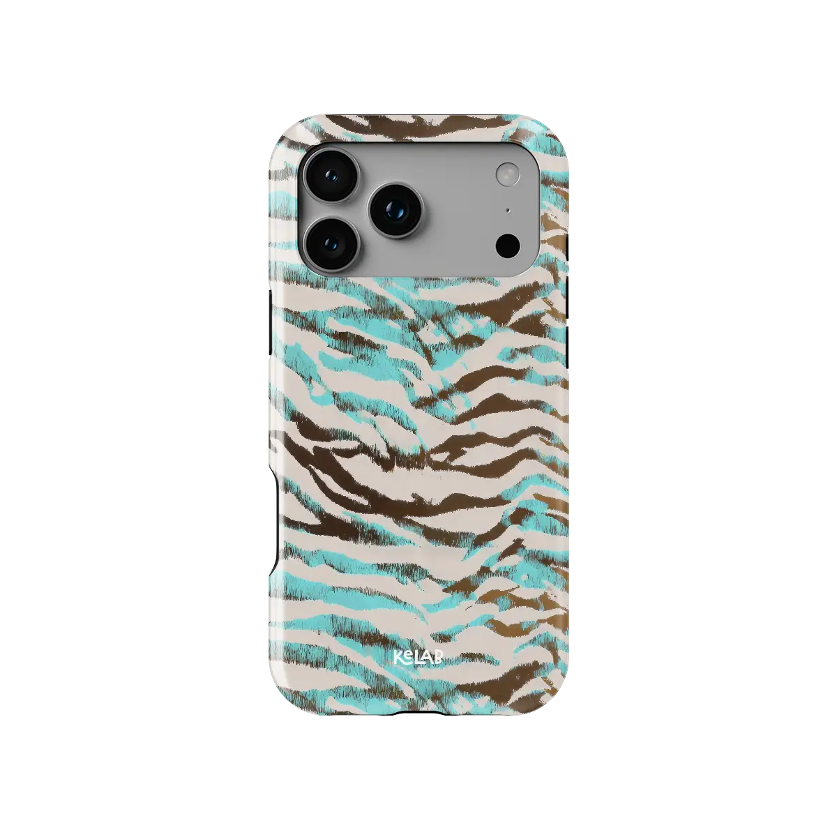Wild Current | Turquoise Tiger Print iPhone Case
